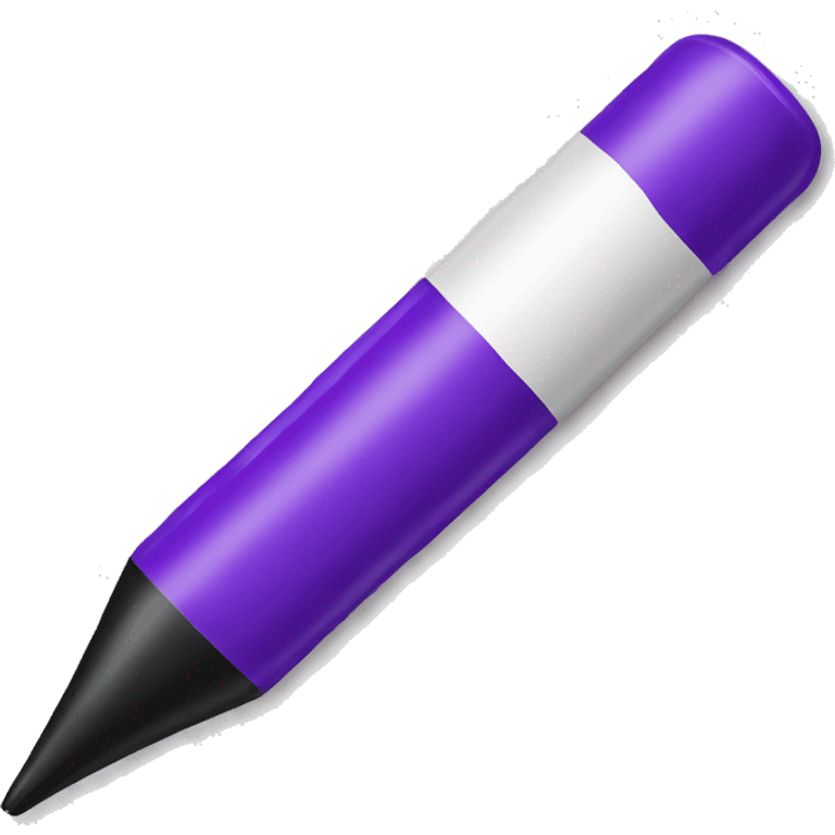 A Purple marker  emoji