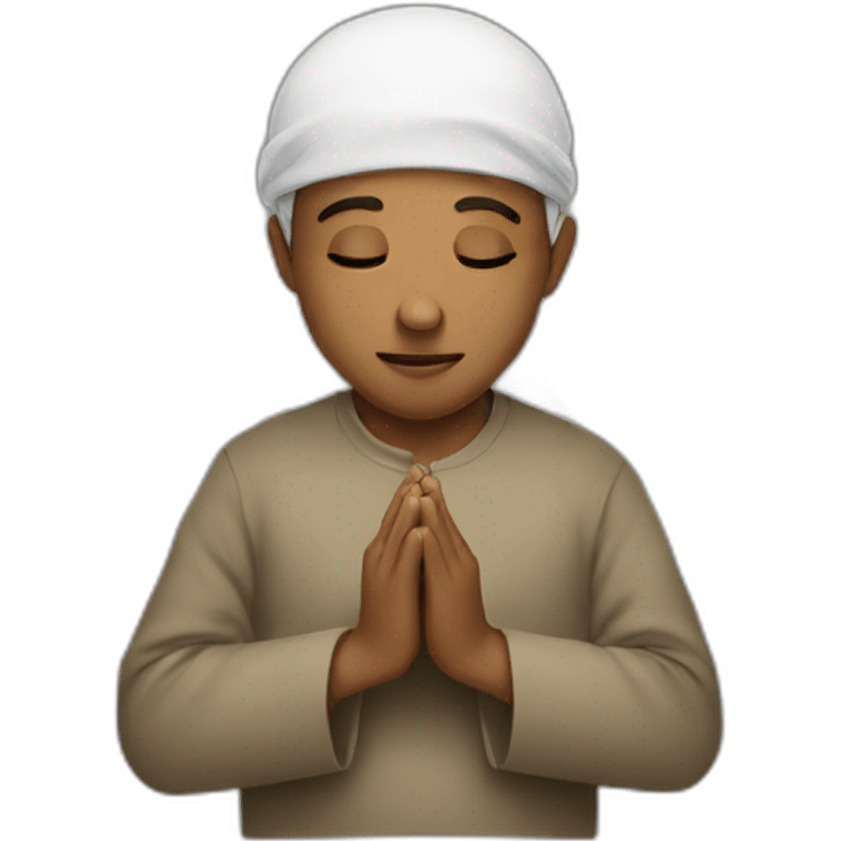 Muslim, praying emoji