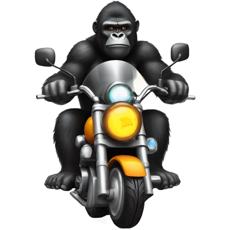 Gorilla on motorcycle  emoji