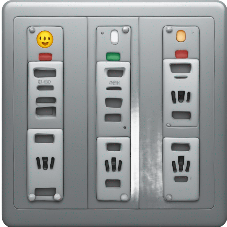 Create an image of an electrical panel symbol. Just for symbol emoji