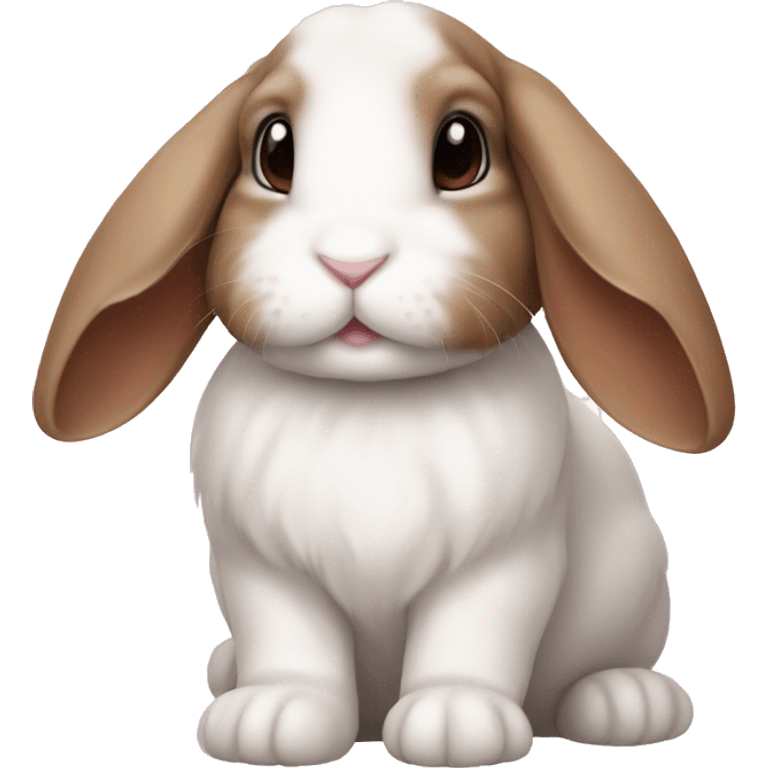 cute lop ear bunny emoji