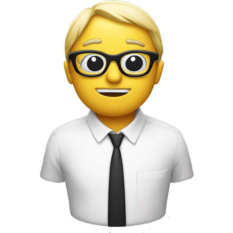 emoji with glasses with Thought Balloon  emoji