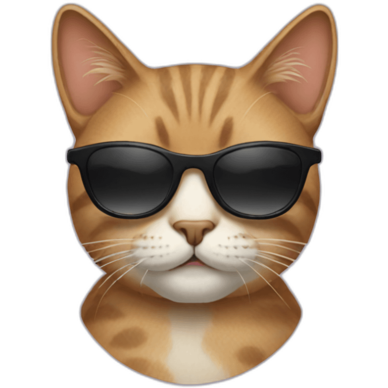 Cat with sunglasses emoji