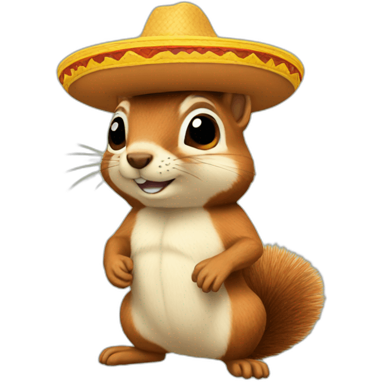 squirrel sombrero emoji