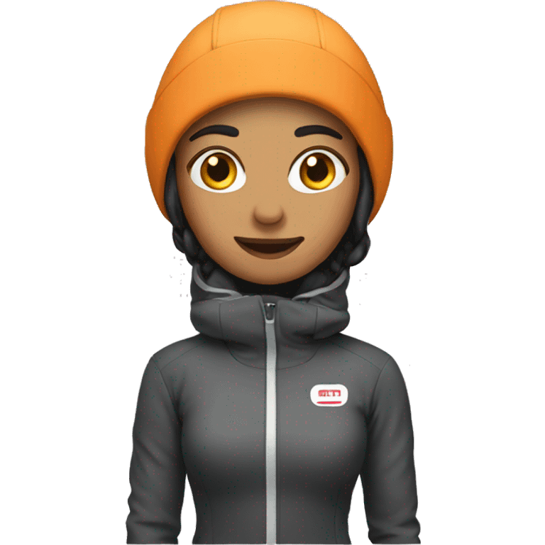 a woman in a ski suit
 emoji