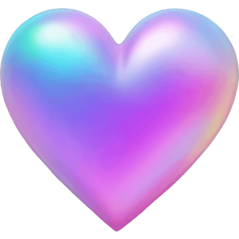 Iridescent heart emoji