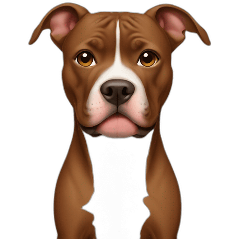 brown pitbull emoji