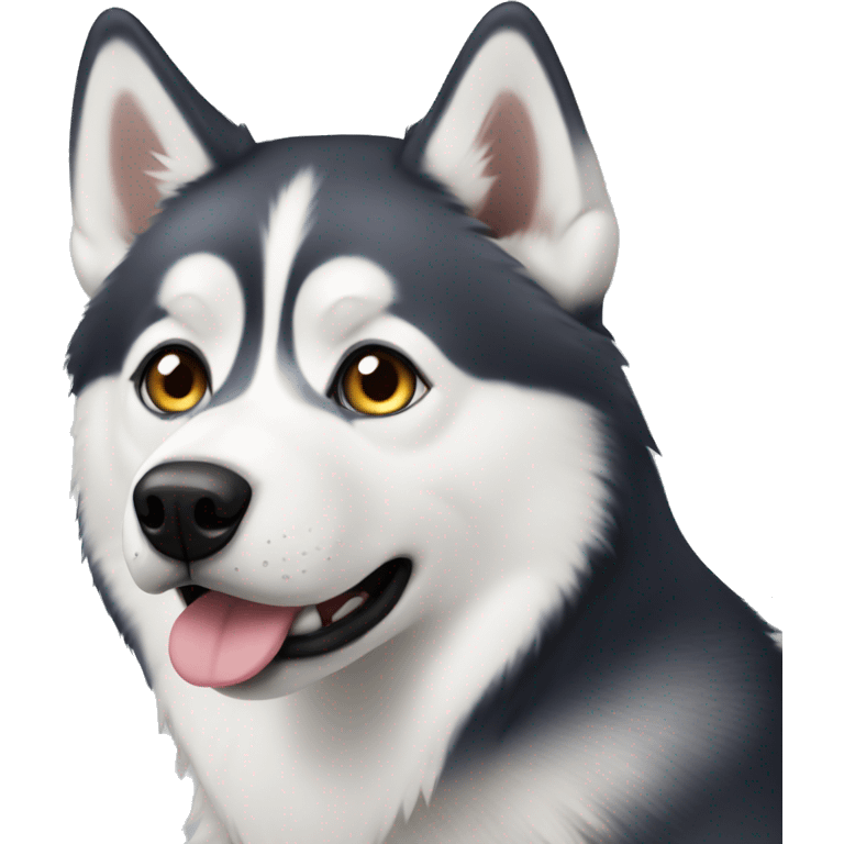 husky with heterochromia emoji