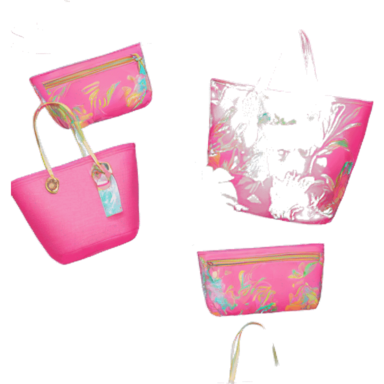 Lilly Pulitzer beach bag emoji