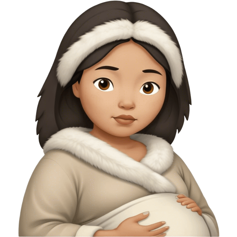 pregnant Inuit woman emoji