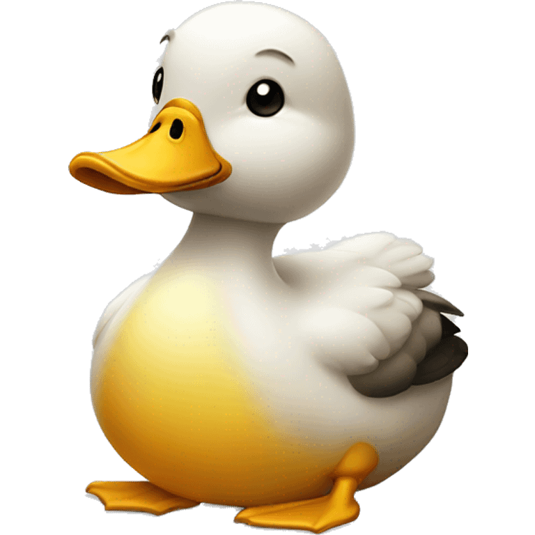 A sad duck emoji