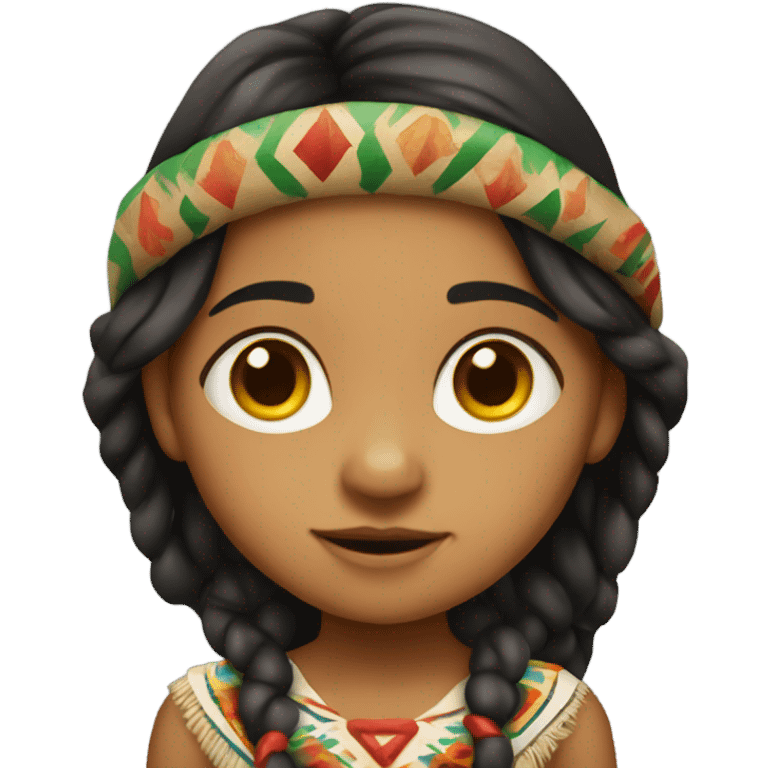 mexican indigenous small girl emoji