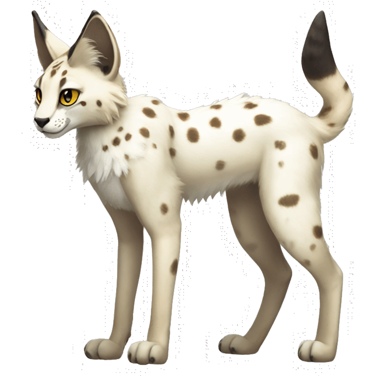 Sergal-Serval fullbody emoji