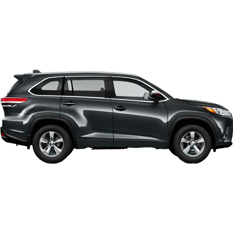 dark grey Toyota highlander suv 2024 side view emoji