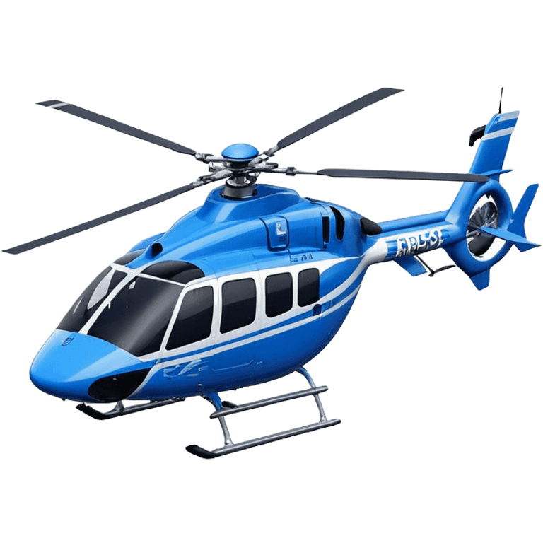 Eurocopter EC135 - Airbus Helicopters (Model Year: 2020) (Iconic colour: Blue and white) emoji