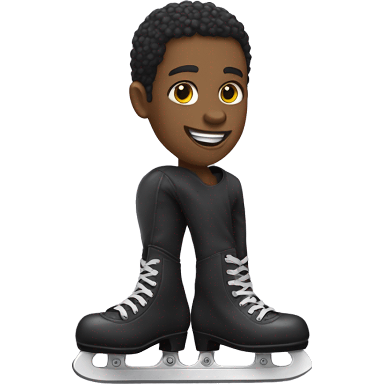 Patines negros  emoji