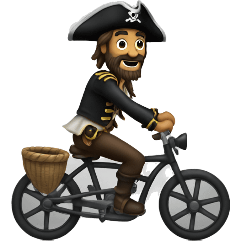 pirate on a bike emoji