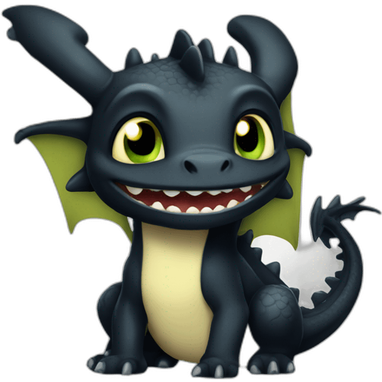 toothless dragon emoji