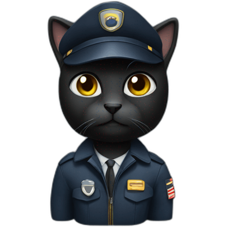 dark cat pilot emoji