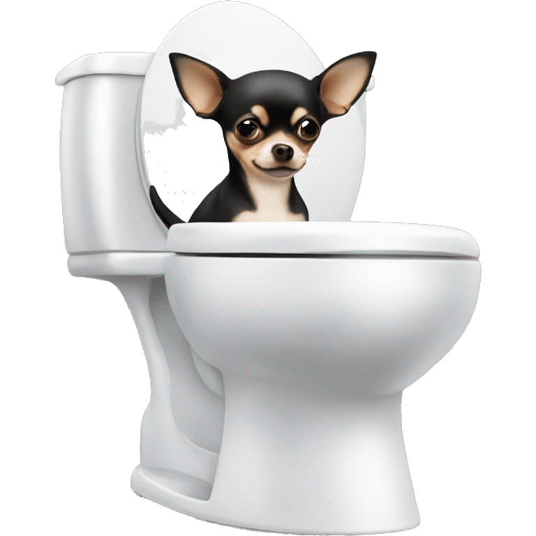 chihuahua on toilet emoji