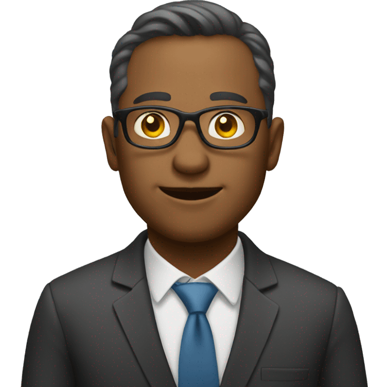 investor with spectacled emoji