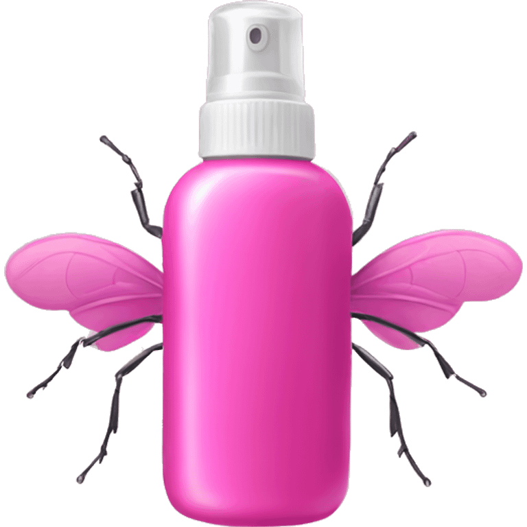 Pink bug spray  emoji