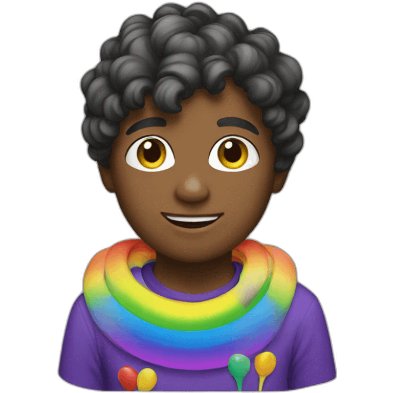 rainbow artist boy emoji