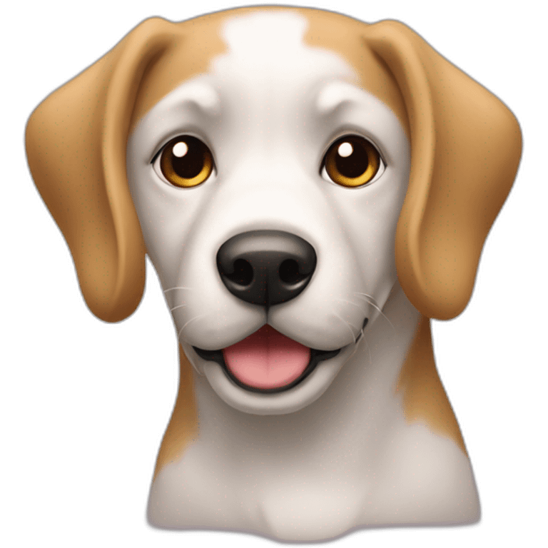 Chien sur chat emoji