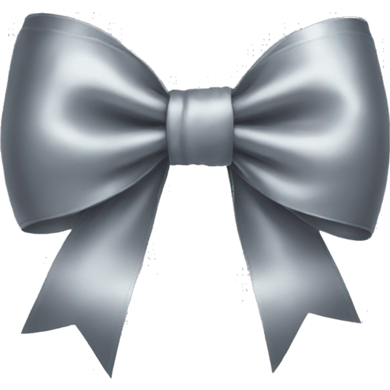 grey satin bow emoji