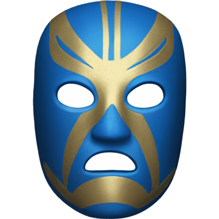  Blue luchador mask emoji