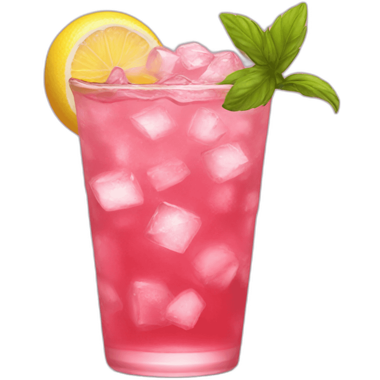 pink iced tea emoji