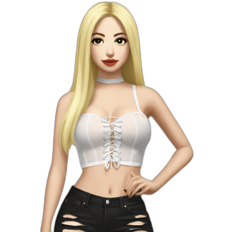 Ava max realistic laced top emoji