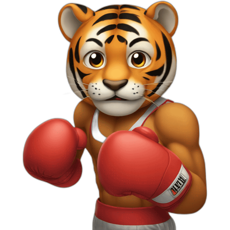 boxing Training  Tiger  emoji