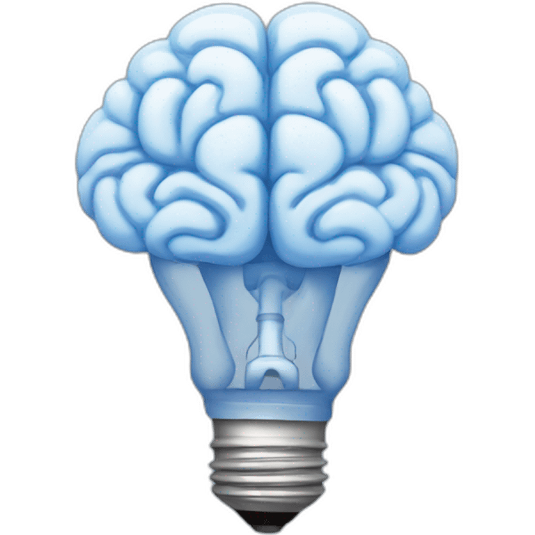 a brain light bulb emoji