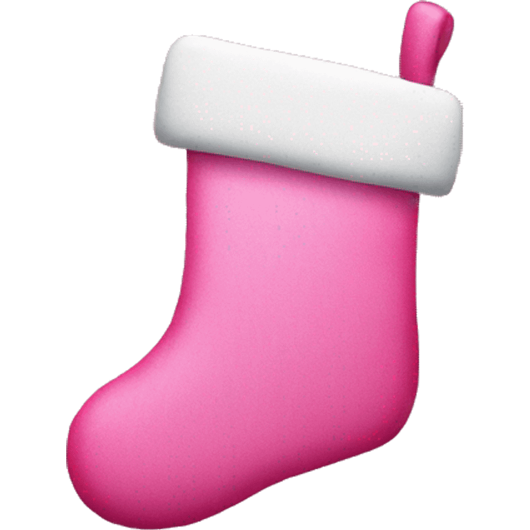 Christmas stocking pink emoji