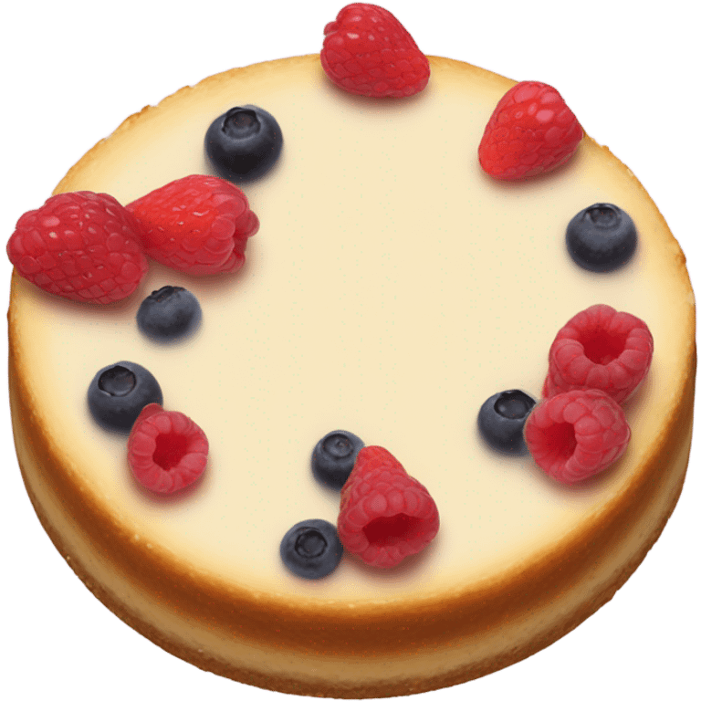 Realistic berry cheesecake  emoji