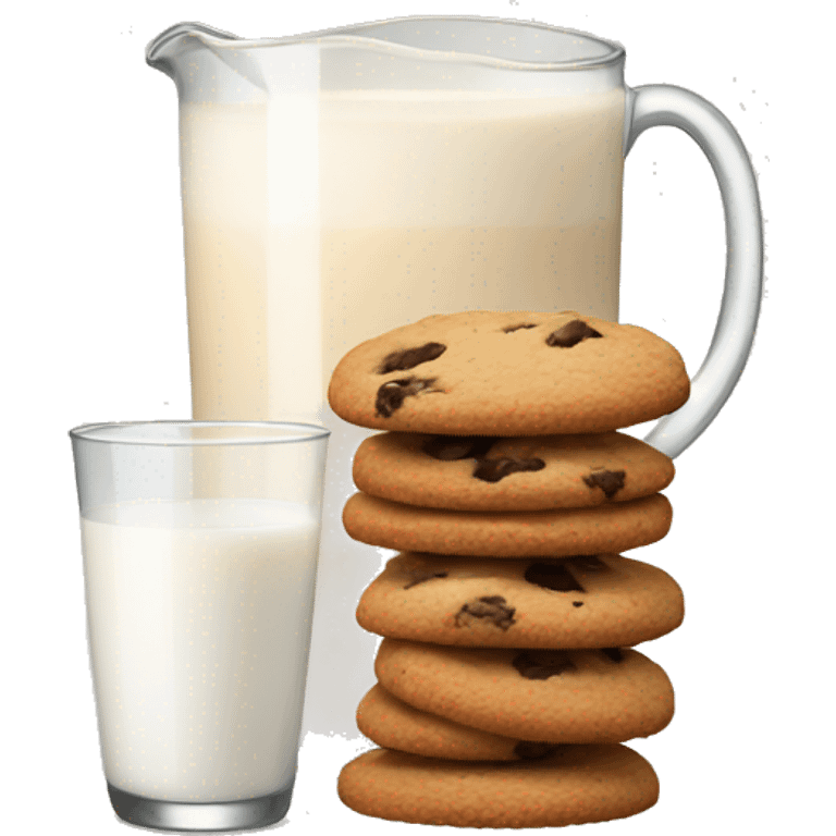 Cookies and milk emoji