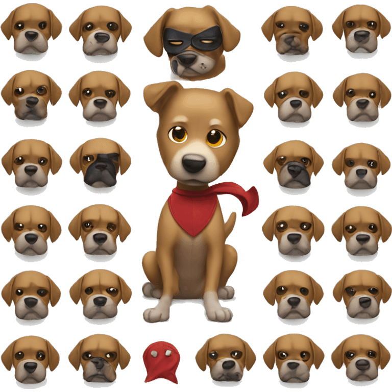 Dog man superhero emoji