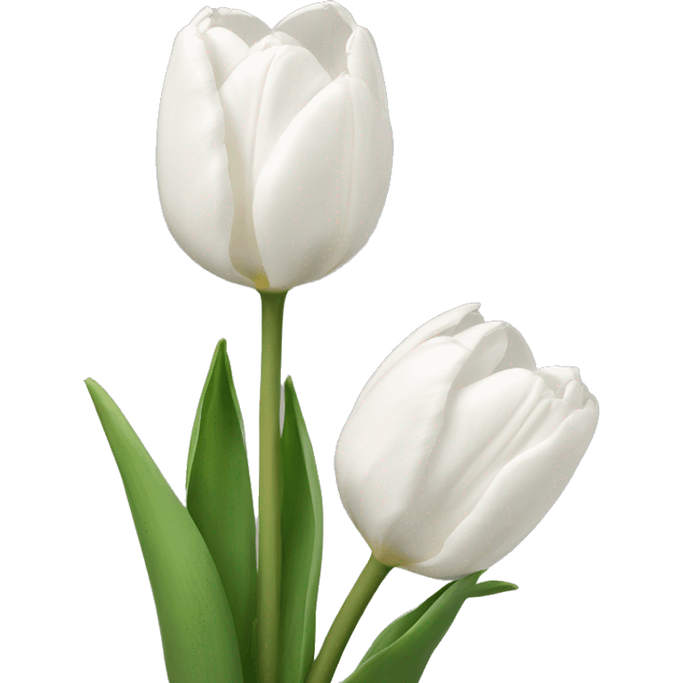 White tulips emoji