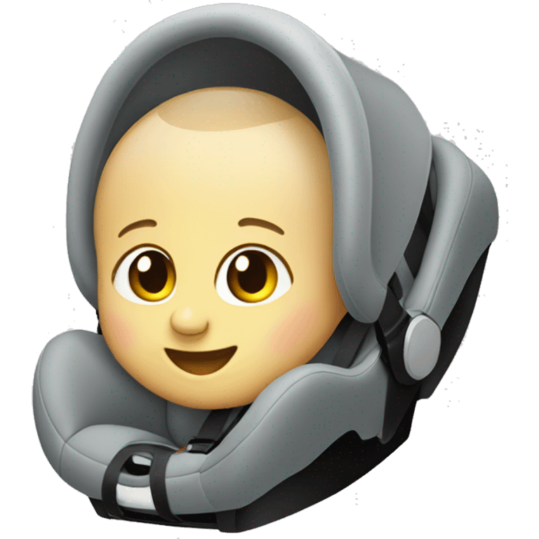 Infant car seat emoji