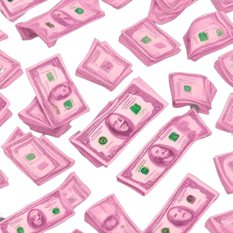 Pink money emoji