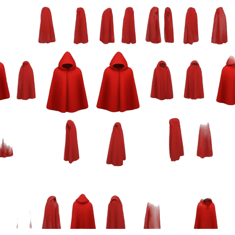 faceless mannequin red  cape emoji