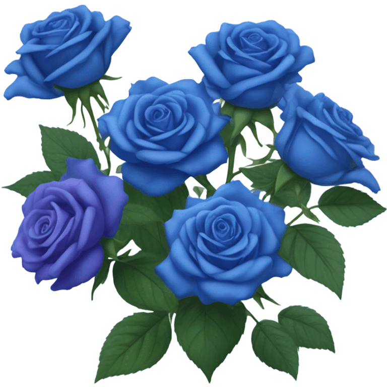 Blue roses  emoji