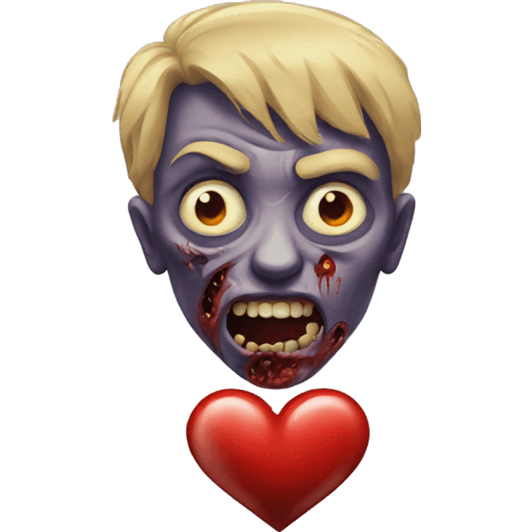 heart with zombie emoji