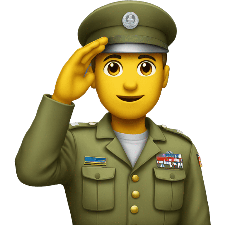 soldier saluting emoji