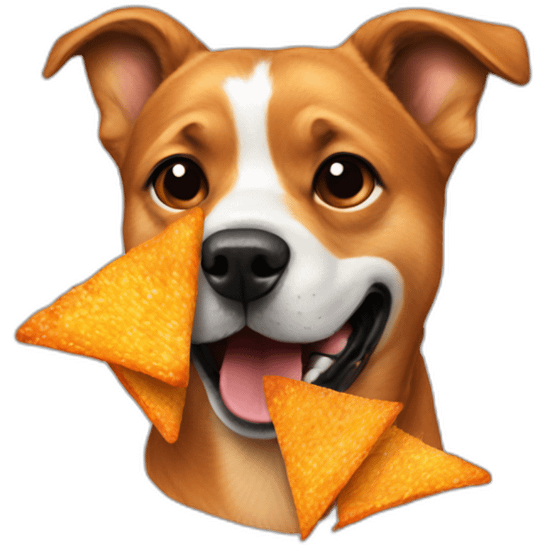 Dog Eating Doritos emoji