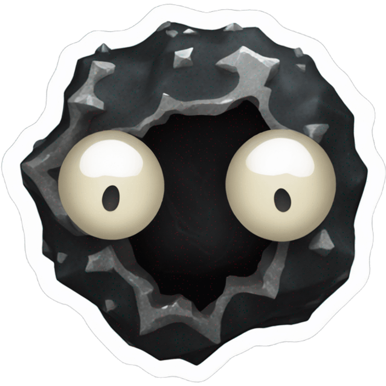 Black geode  emoji