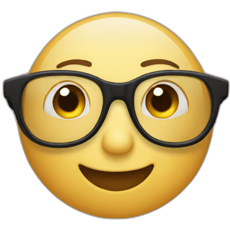 glasses flying emoji