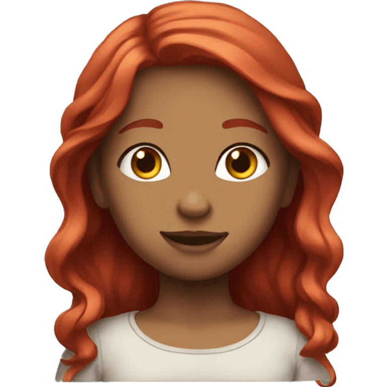 Girl with red hair wavi emoji