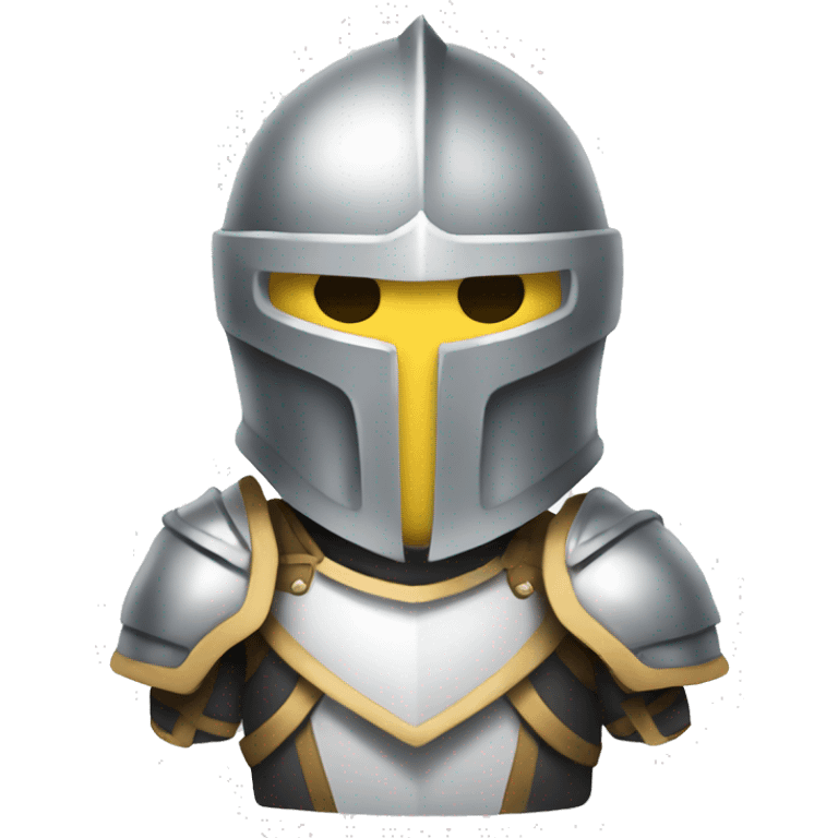 full white warrior knight emoji